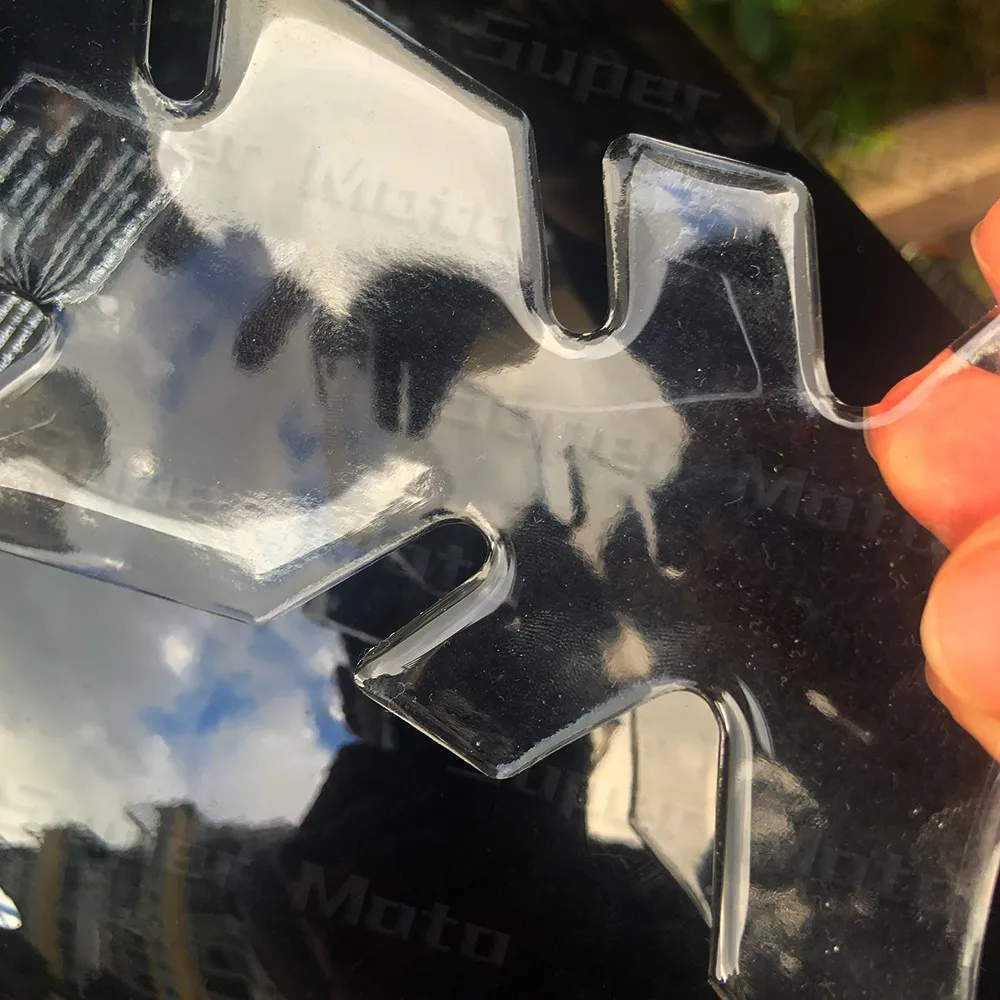 3D Motorrad Transparenter Kristallkleber Kraftstoff ​ Tankpad-Aufkleber für Honda, Yamaha, Suzuki Motorrad-Adventure-Tankschutz-Aufkleber – Detail 2