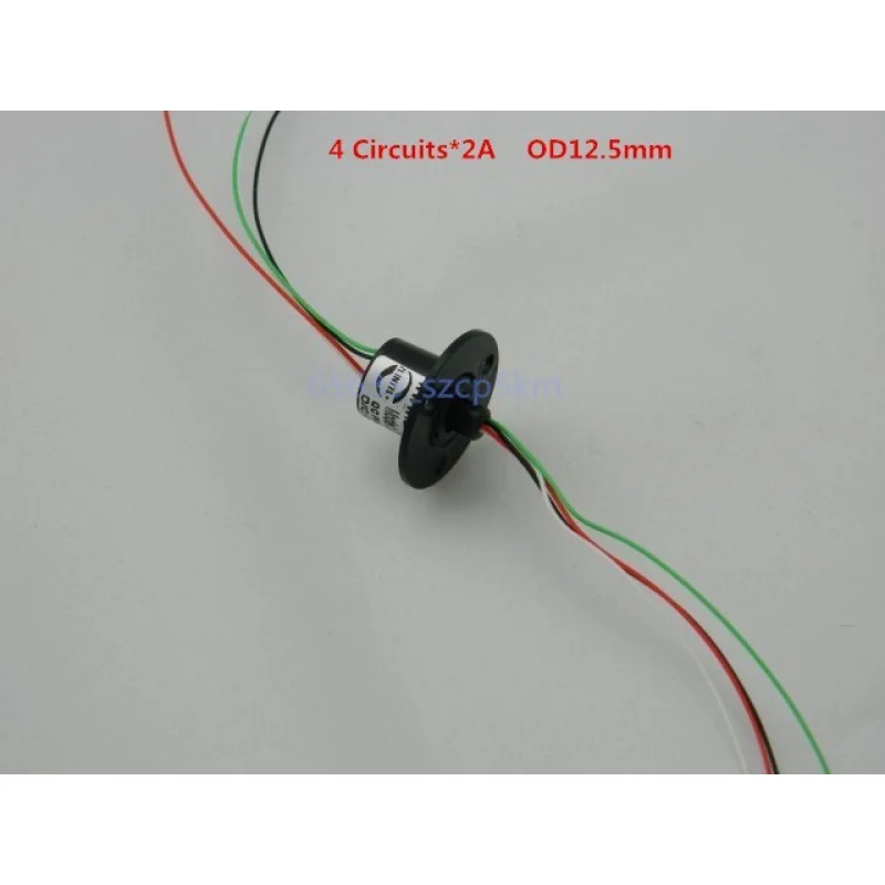 PP+ Slip Ring  2A 240V OD12.5mm , 4 Wire Capsule Slip Ring,Micro Collector Ring