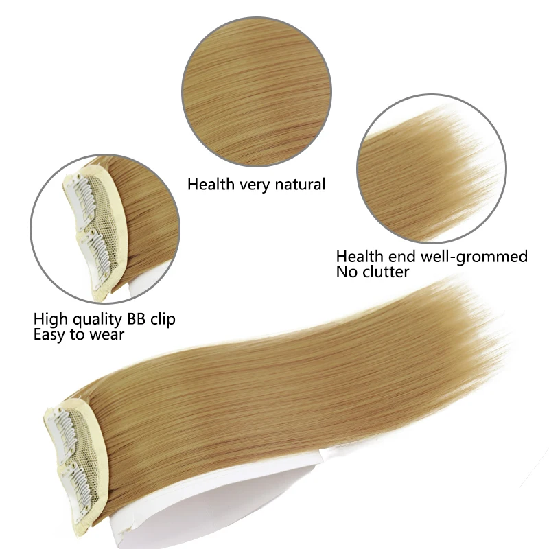 AZQUEEN Synthetic Straight Hair Pads Short Invisible Hair Extensions Thinning Hair Adding Hair Cushion For Daily Use Hairpieces