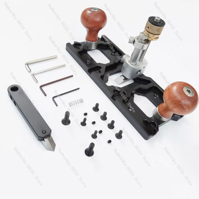 Professional Cast Iron Woodworking Bottom Plane European Style Manual Grooving Hand Planer Carpenter Slotting Rabbet Trim Tool