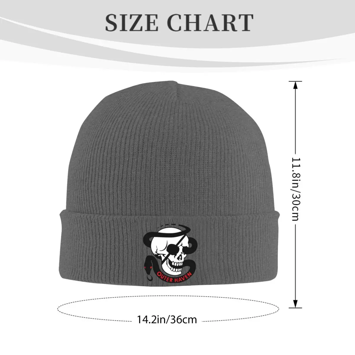 MGS1 Outer Heaven Metal Gear Solid Hats Autumn Winter Beanie Warm Snake Caps Unisex Knitted Caps