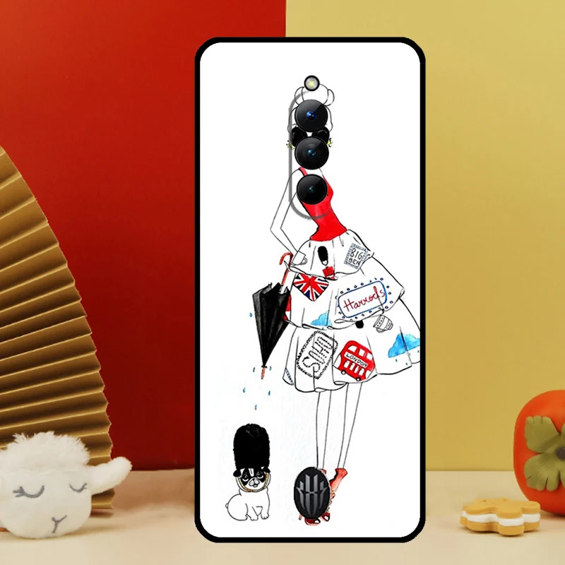 حافظة فتاة تسوق Harrods لهاتف Nubia Red Magic 10 9 8 Pro Plus 6 7 6S 7S Pro 5G 6R RedMagic 8S 9S Pro Plus