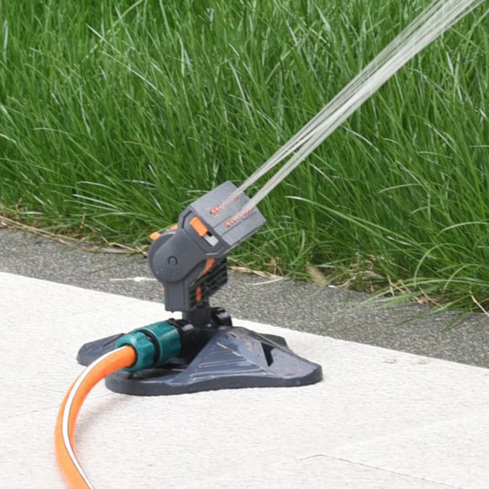 Outdoor Garden Oscillating Sprinkler Water Sprayer Automatic Garden Sprinkler 16 Nozzles Adjustable Flow Lawn Swing Sprinkler