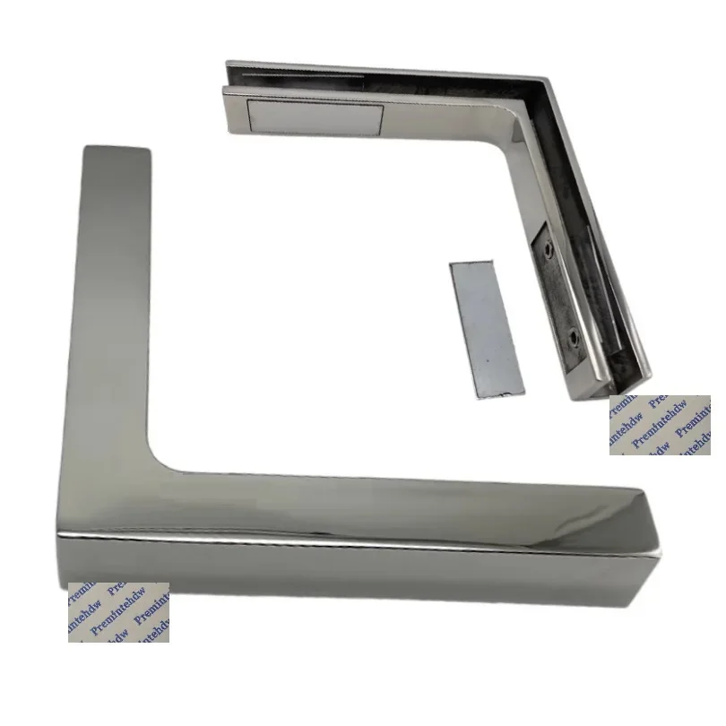 

1Piece Cast SUS304 High Polished 90 Degrees Corner Glass-To-Glass Bracket Shower Enclosure Reforcement Fixing Joiner