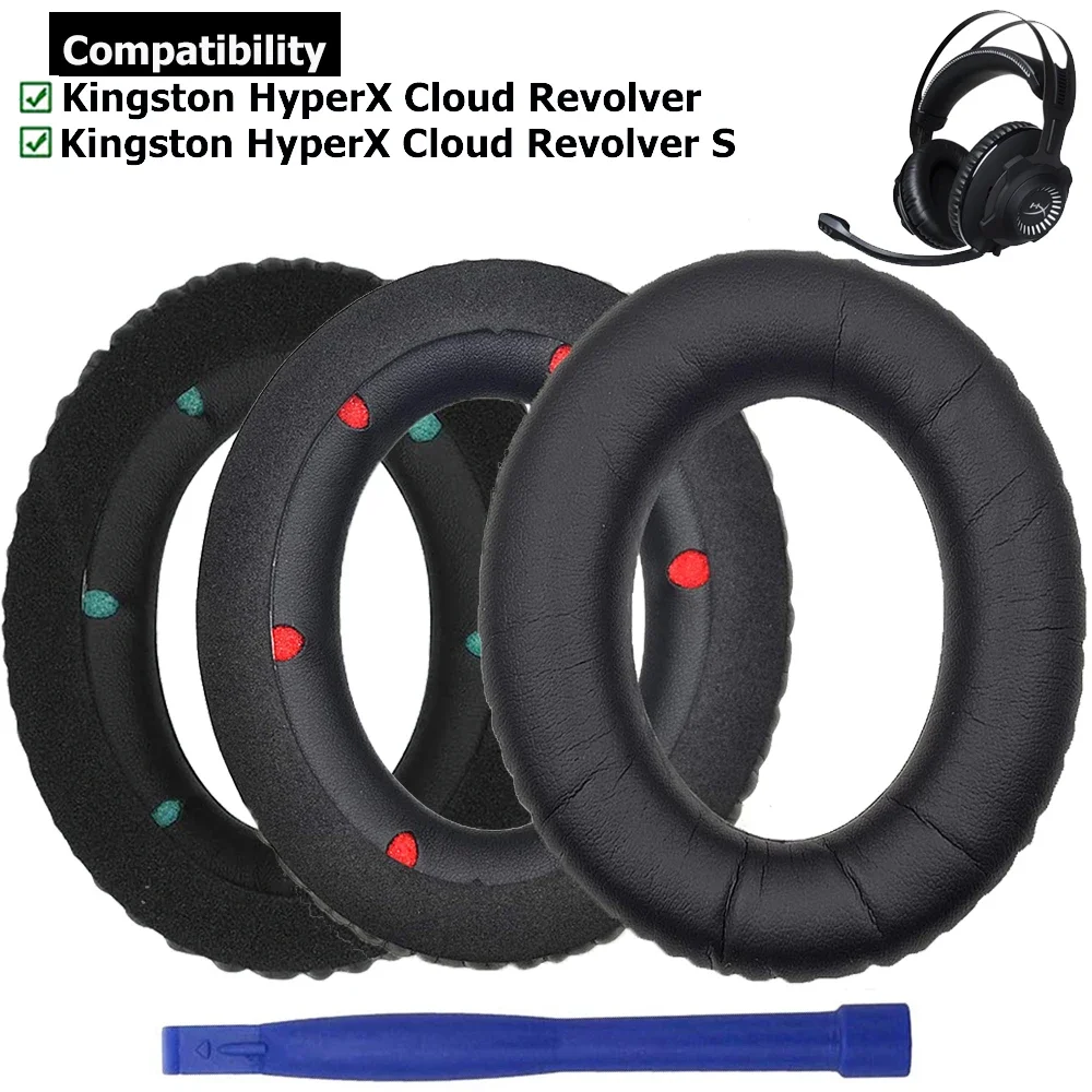 

Replacement Ear Pads Earpads Cushion Pillow Headband Cover Repair Parts for Kingston HyperX Cloud Revolver S Gaming Headsets