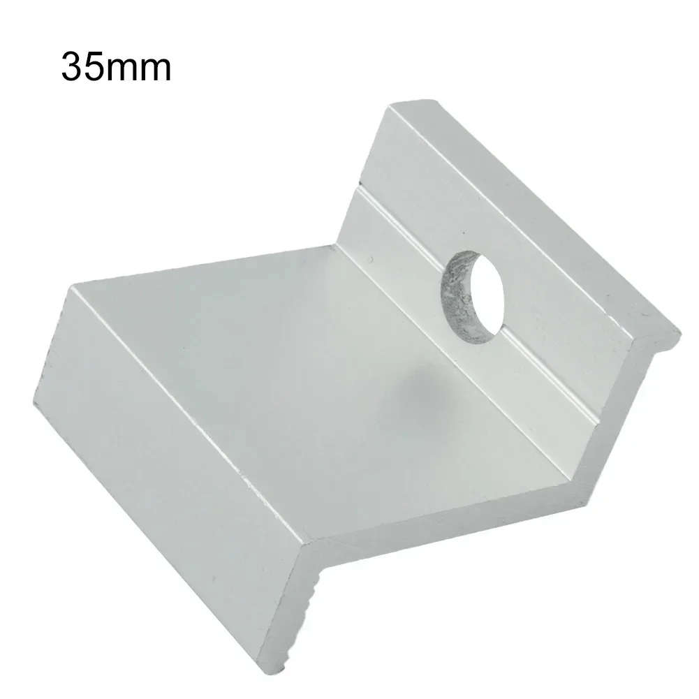 10Pcs Solar Photovoltaic Brackets Aluminum-Alloy Clamp For Solar Module Solar Panel Racking Mounts Accessories PV End Clamps