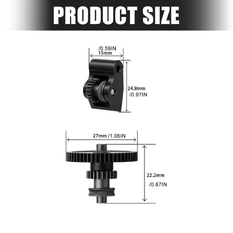 Extruder Drive Gear Hardened Steel Gear Shaft Feed For Centauri Carbon 3D Printer Extruder System Maintenance