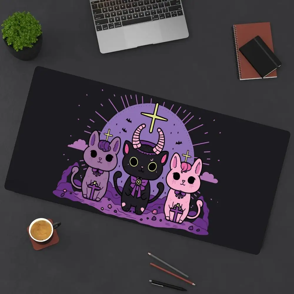 

Cat Large Mouse Pad, Office Pad, Rubber Anti-Slip Retro Style Mouse Pad Desk Pad, Pc Accessories ，Desk Accessories.
