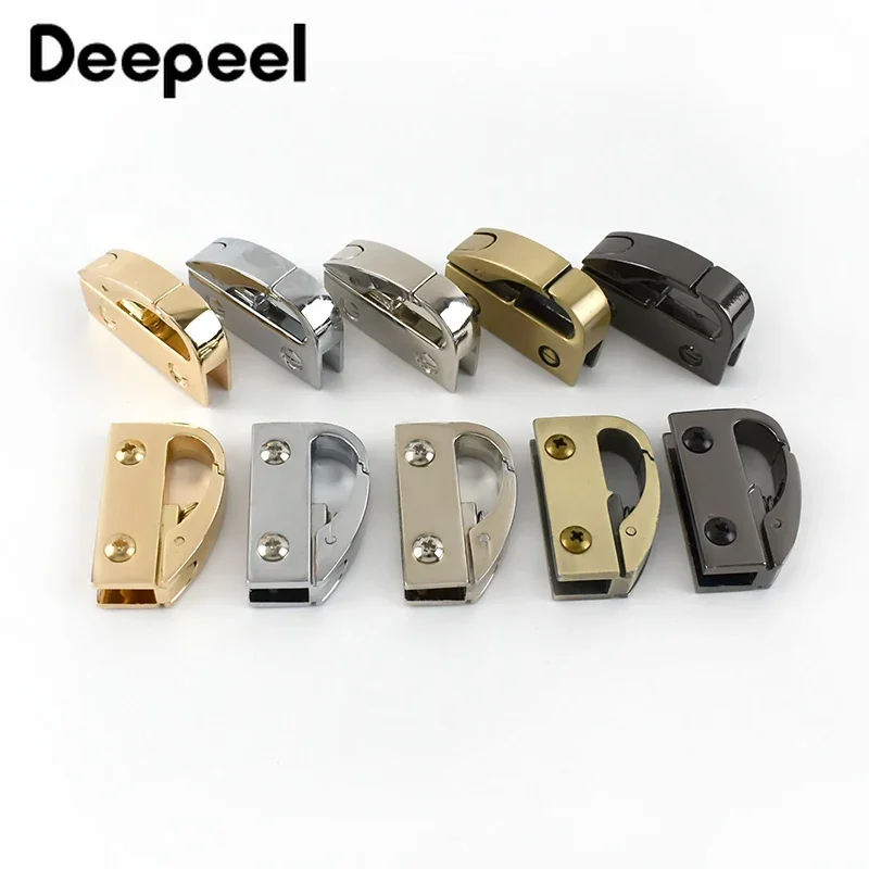 4/10Pcs Metal Clip Buckles Handbag Cap Clasp Screw Bag Side Handles Chain Hook Connector Bags Hanger Hardware Accessories KY864