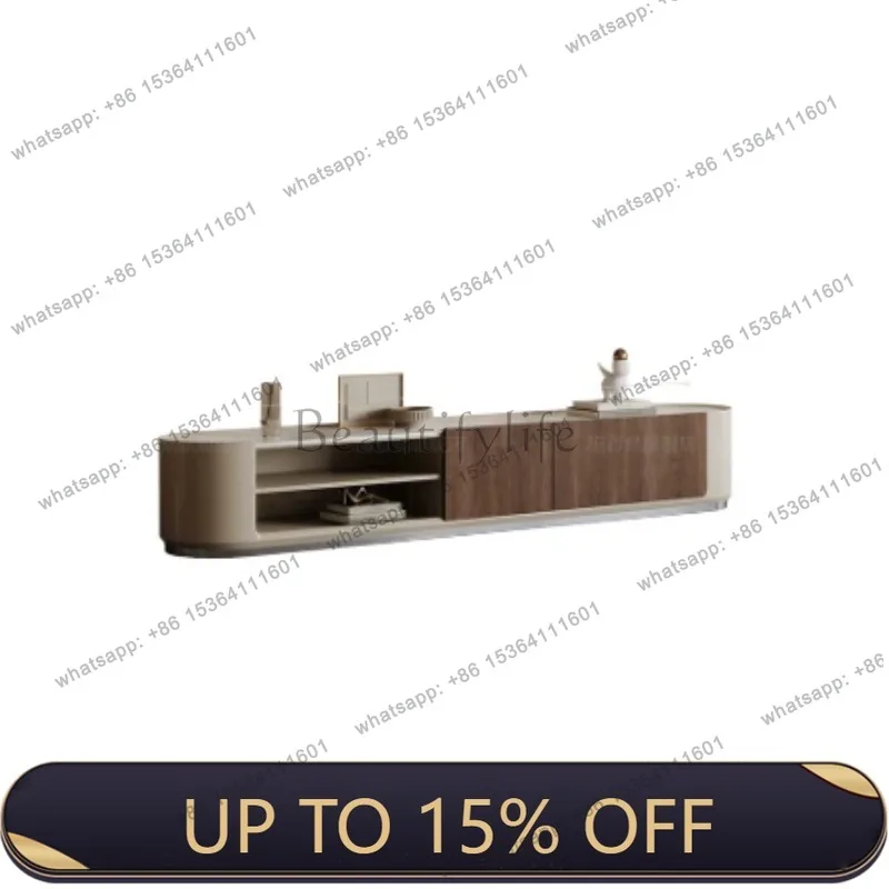 XJ15 coffee table TV cabinet rectangular microcrystalline stone light luxury high sense large flat floor home