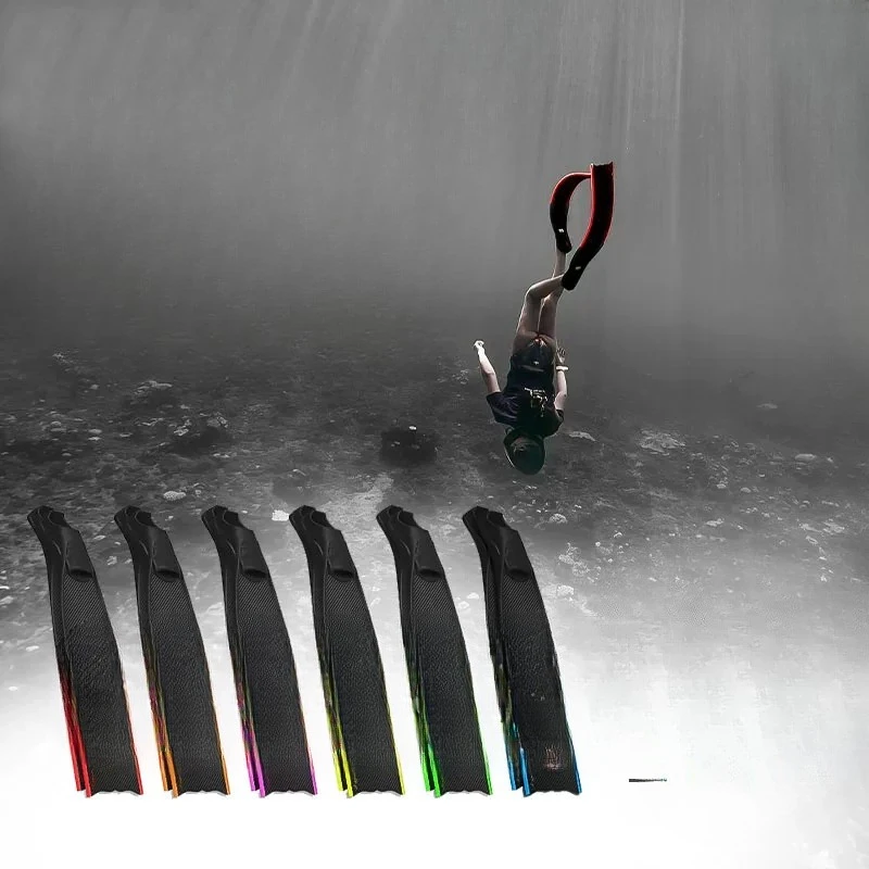 Free-diving flippers triangle, pure carbon fiber diving flippers, fishing and hunting frog shoes