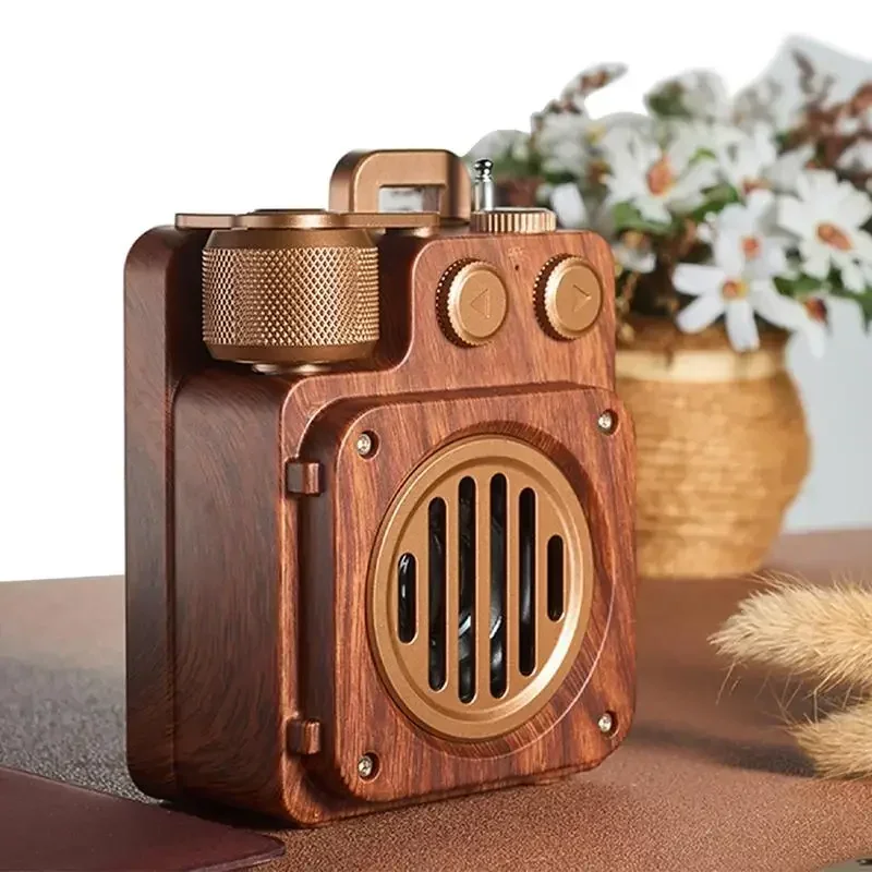 

Old Fashion Style For Kitchen Desk Bedroom Office Unique Retro Radio Blue-Tooth Speaker | Portable Wireless Vintage Speaker