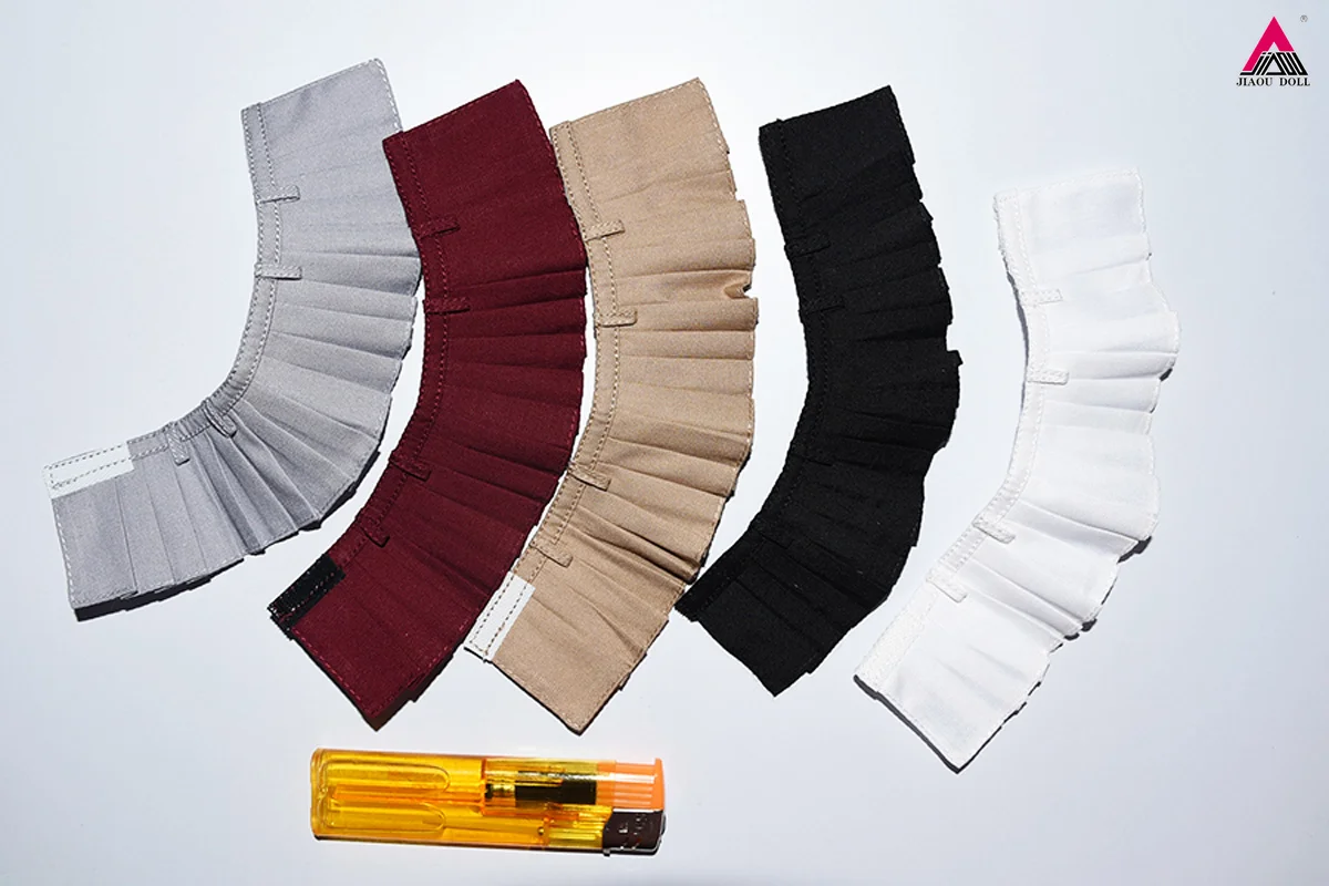 女の子のためのカスタマイズされた超短プリーツスカート,白いウエストのシャツ,12インチの女性の兵士のアクションフィギュアに適した服モデル,1:6