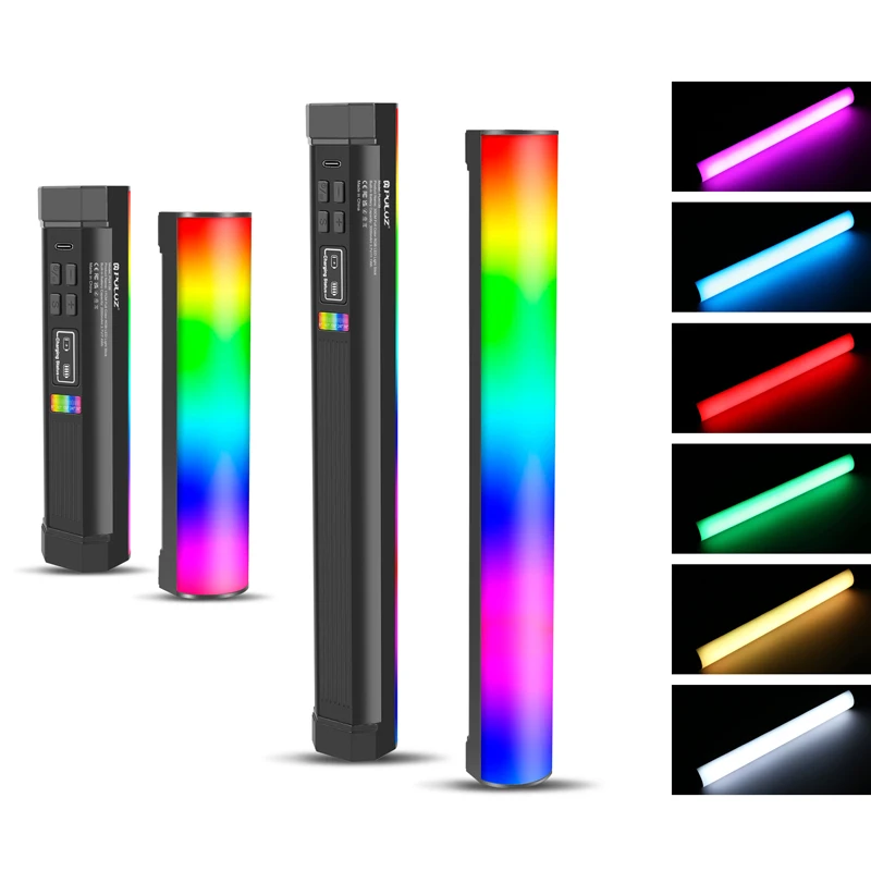 

PULUZ Magnetic Handheld RGB LED Light Stick Full Color Adjustable Fill Light with 21 Lighting Effects For Shooting Vlog TIK Tok