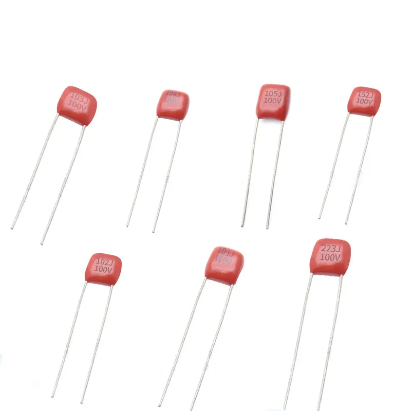 CBB Metal Polypropylene Film Capacitors Fixed Capacitor 63V 100V 250V 400V 450V 630V Multiple Values Available