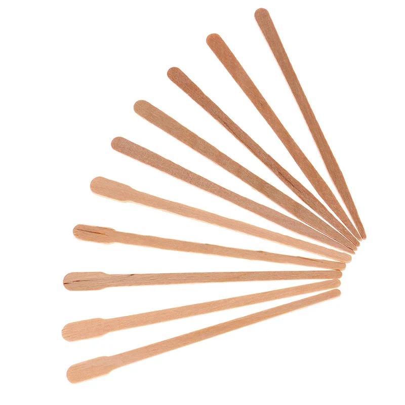 50/100 stuks houten lichaamsontharingssticks voor vrouwen, wax waxen, wegwerpstokken, schoonheidstoiletartikelen, houten tongspatel