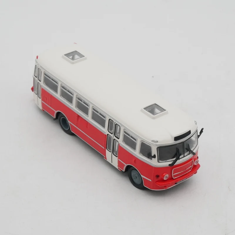 1:72 Scale Diecast Alloy Ist SAN H100B Polish Large Bus Toys Cars Model Classics Adult Souvenir Collectibles Gift Static Display