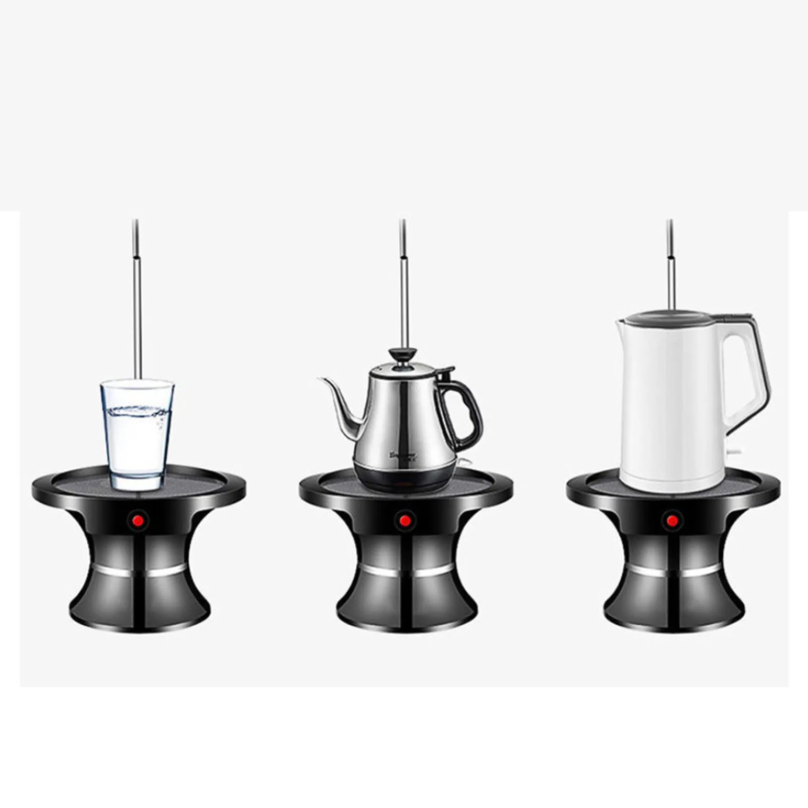 مضخة توزيع مياه كهربائية قابلة لإعادة الشحن، قوة قوية، تدفق سريع، منخفضة الضوضاء، صينية كبيرة، مضخة مياه الشرب