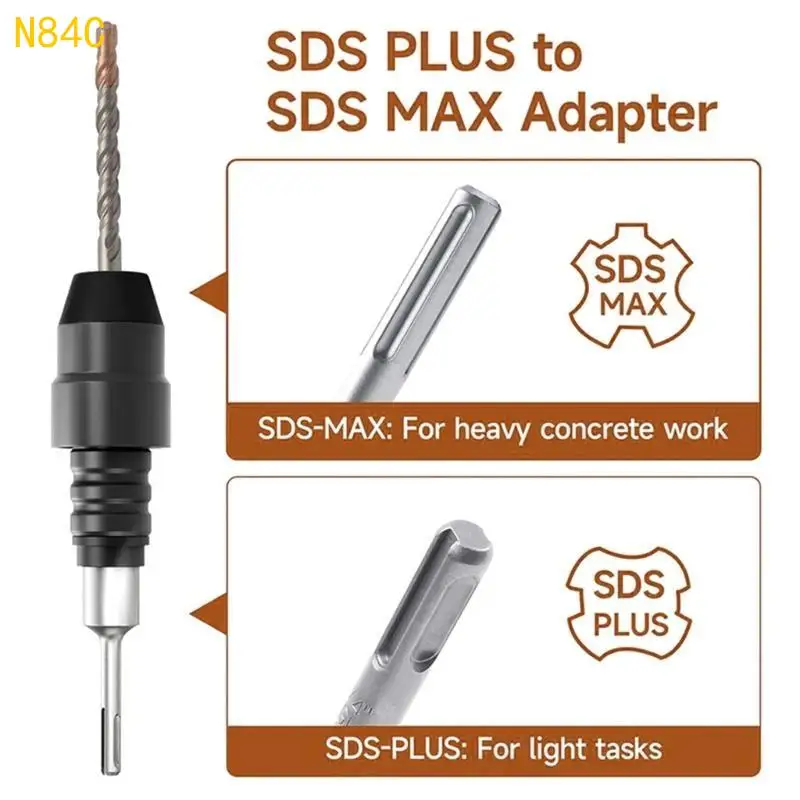 N84C Multoclospe SDSPLUS к адаптеру SDSMAX для инструмента для преобразователя с электрическим молотком