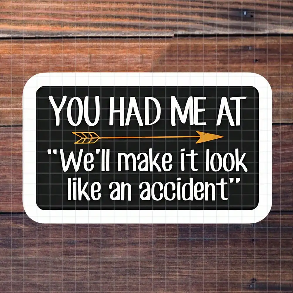 

3pcs assorted fun stickers, suitable for car body, bumper and laptop decoration.