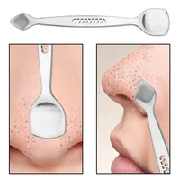 Two-sided Blackhead Remover Spatula Nose Face Blemish Pore Cleaner Stainless Steel Professional Beauty Face Health Salon Tool