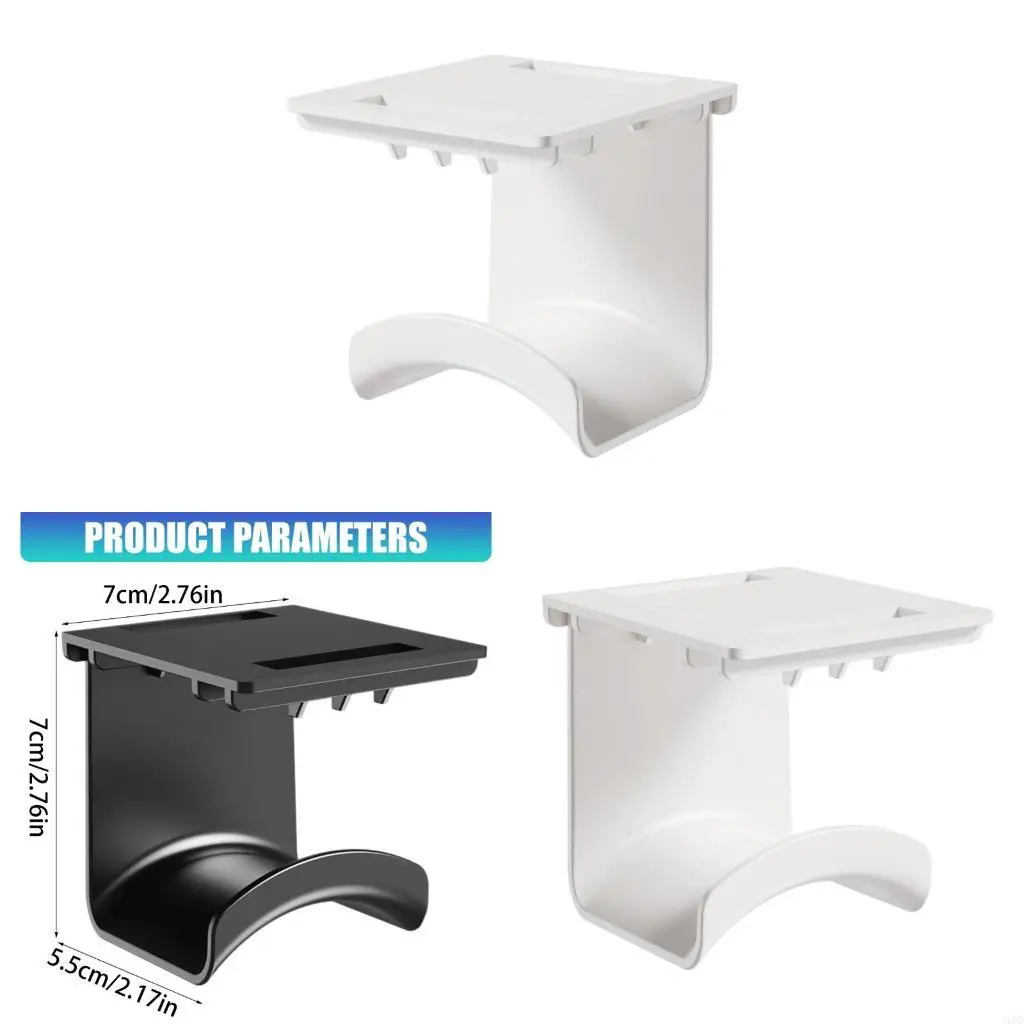 J1HD Adhesive Headphone Stand For Desk Wall Mount Hanger Headset Holder Support For Gaming Earphone Bracket Easy Installation