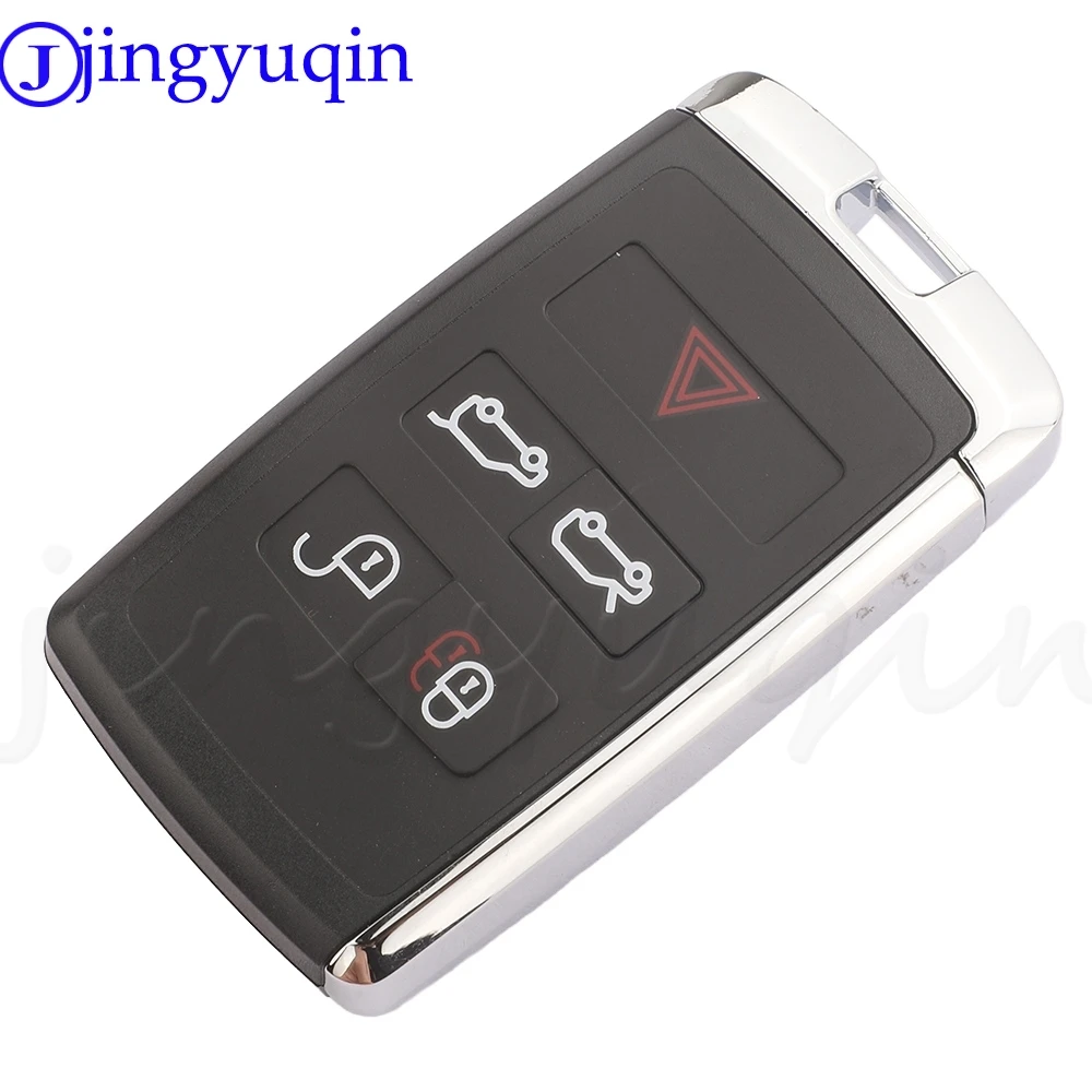 Jingyugin Remote Car Key Shell FOB 5BTN For Land Discovery 5 Ranger Rover Velar Sport EVOQUE Jaguar F-Pace F-Type XF XJ EX