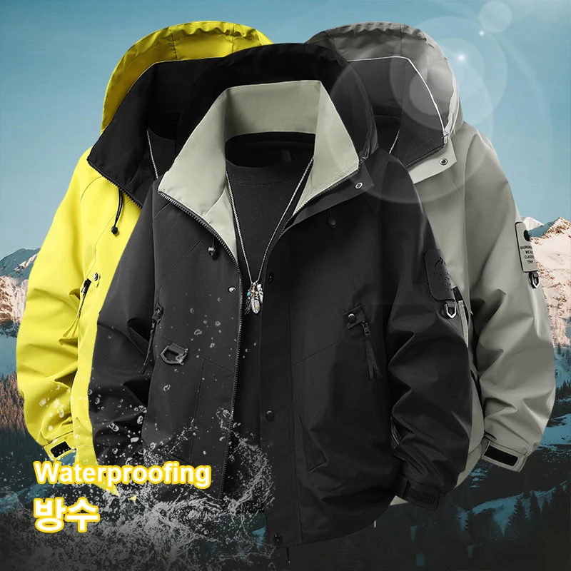 

Men's Casual Jacket American Style Spring Autumn Sporty Loose Fit Lightweight Summer Outerwear Fashionable Trendy Brand