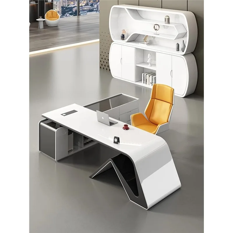 IY* Modern Luxury Convertible Wooden Panel Boss Desk Office Furniture for Building Home Hotels Schools Hospitals From China