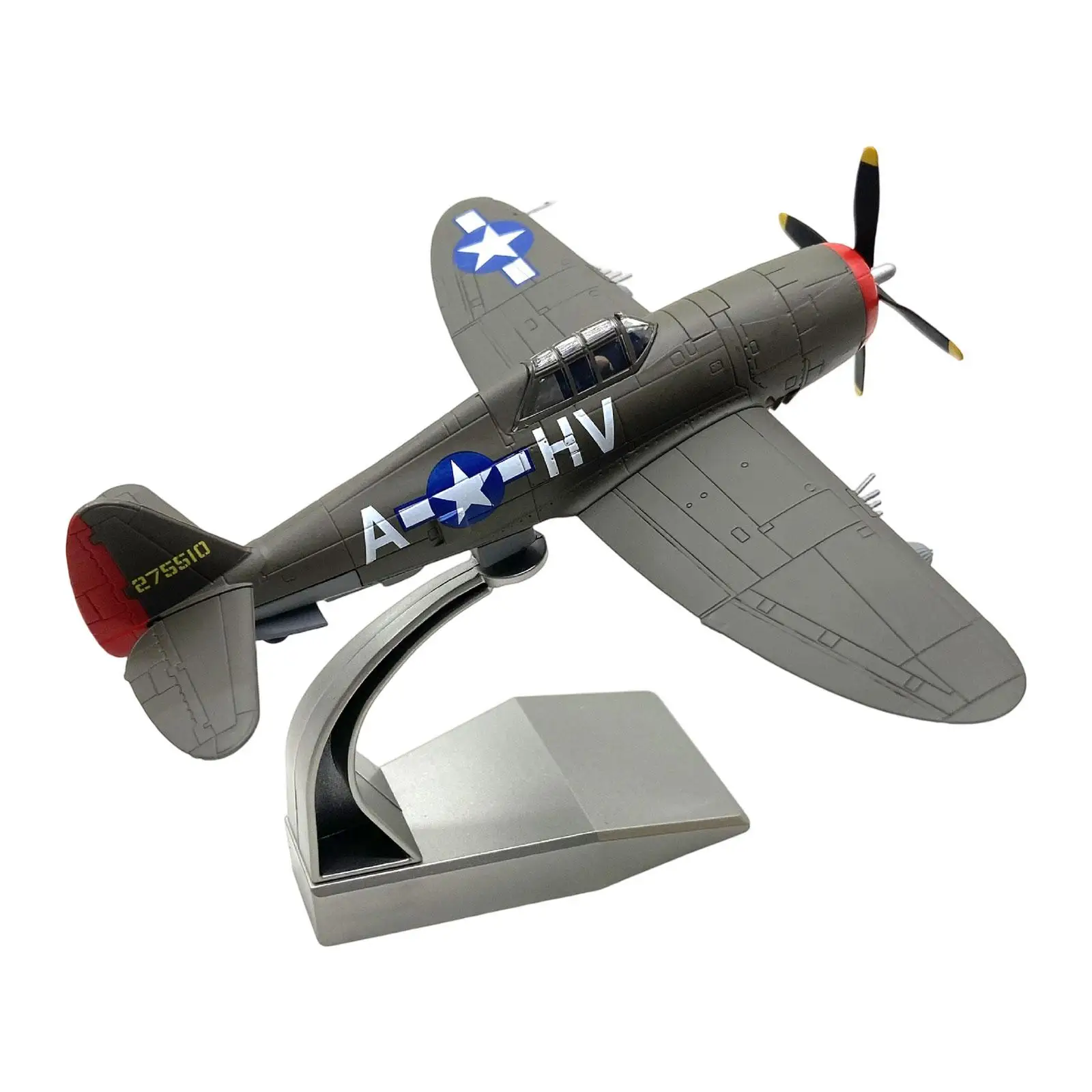 

1/72 P-47 Fighter Model Simulation Collectibles Thunderbolt Plane for Cafes Office Home Livingroom Aviation Commemorate