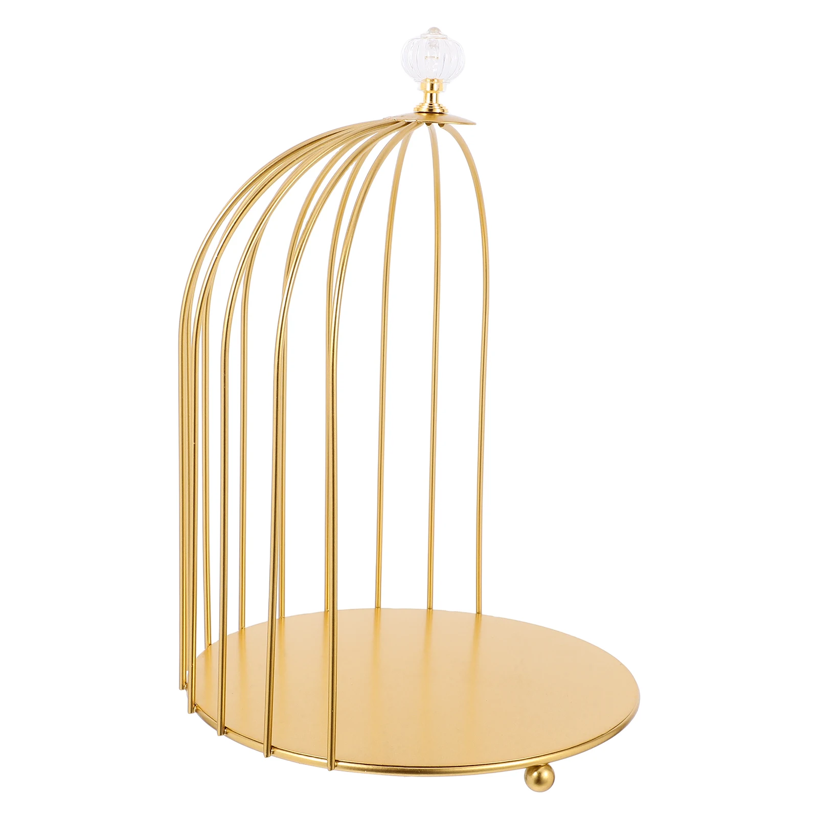 

Desktop Cake Dessert Stand Bird Cage Decor Birdcage Organizer Makeup Display Rack Vanity Small