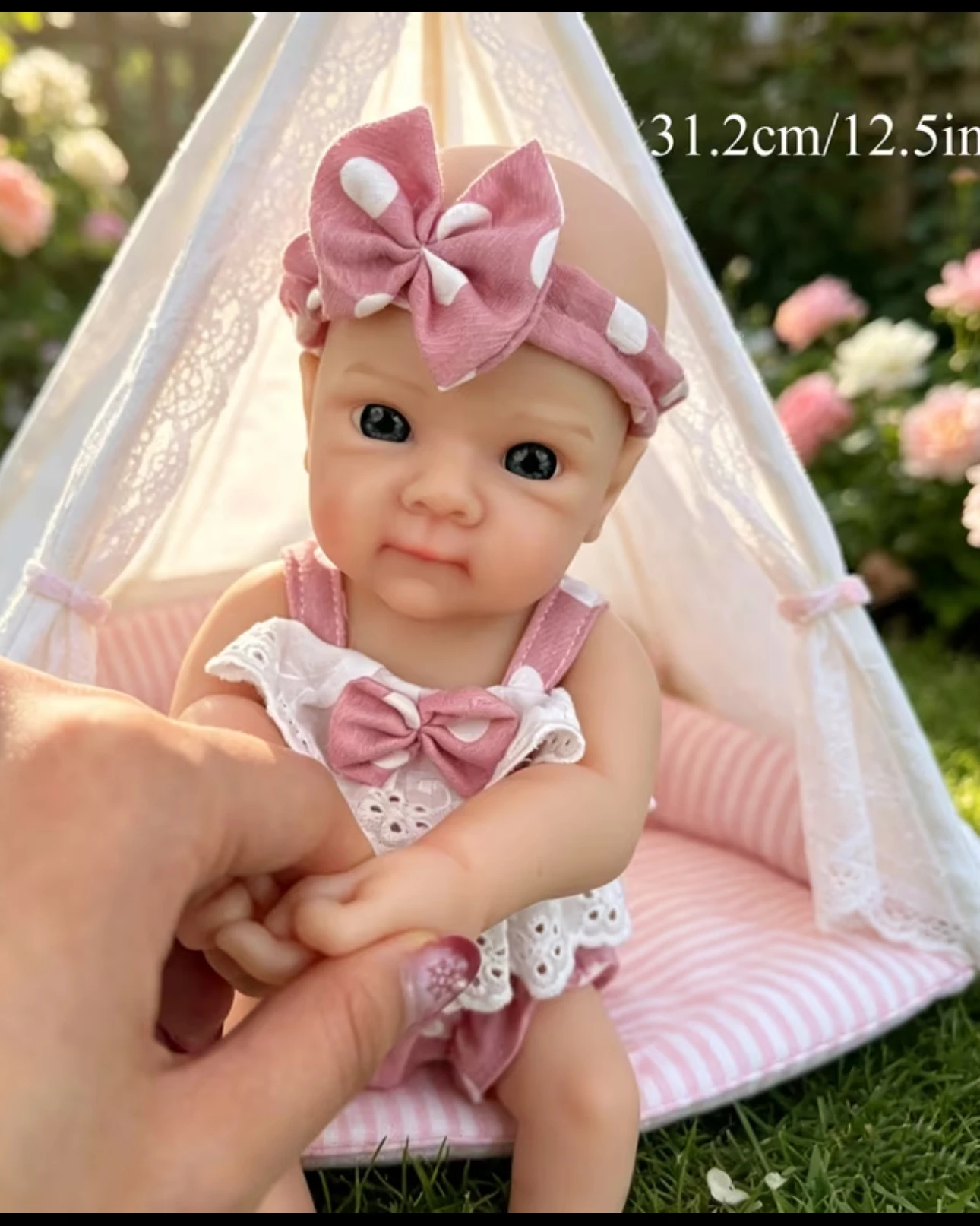 13 Inch Meadow Or Bettie Reborn Baby Doll Toy Handmade Silicone Newborn Doll For Choose