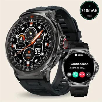 Premium Smartwatch, Wireless Calling, 100+ Sports Modes, Outdoor Fitness, 710mAh Battery Life, Suitable for Android/IOS