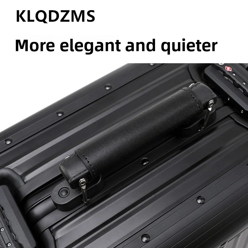 KLQDZMS Travel Luggage All Aluminum Magnesium Alloy Boarding Box Men's Business Trolley Case 20