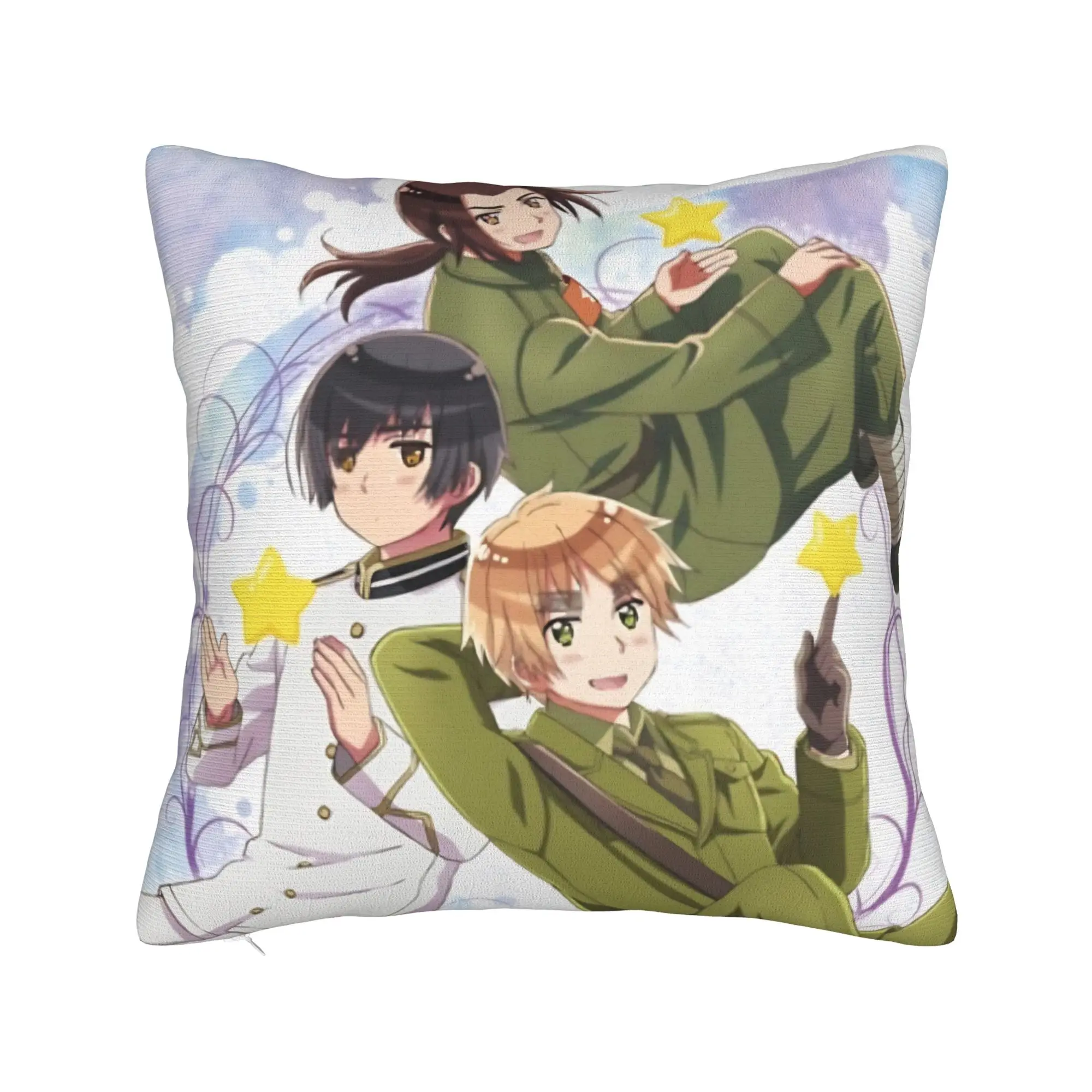 Decorative Pillowcases Hetalias Axis Powers Stuff Bed  Throw Pillow Case Cover Zipper Multiple Sizes