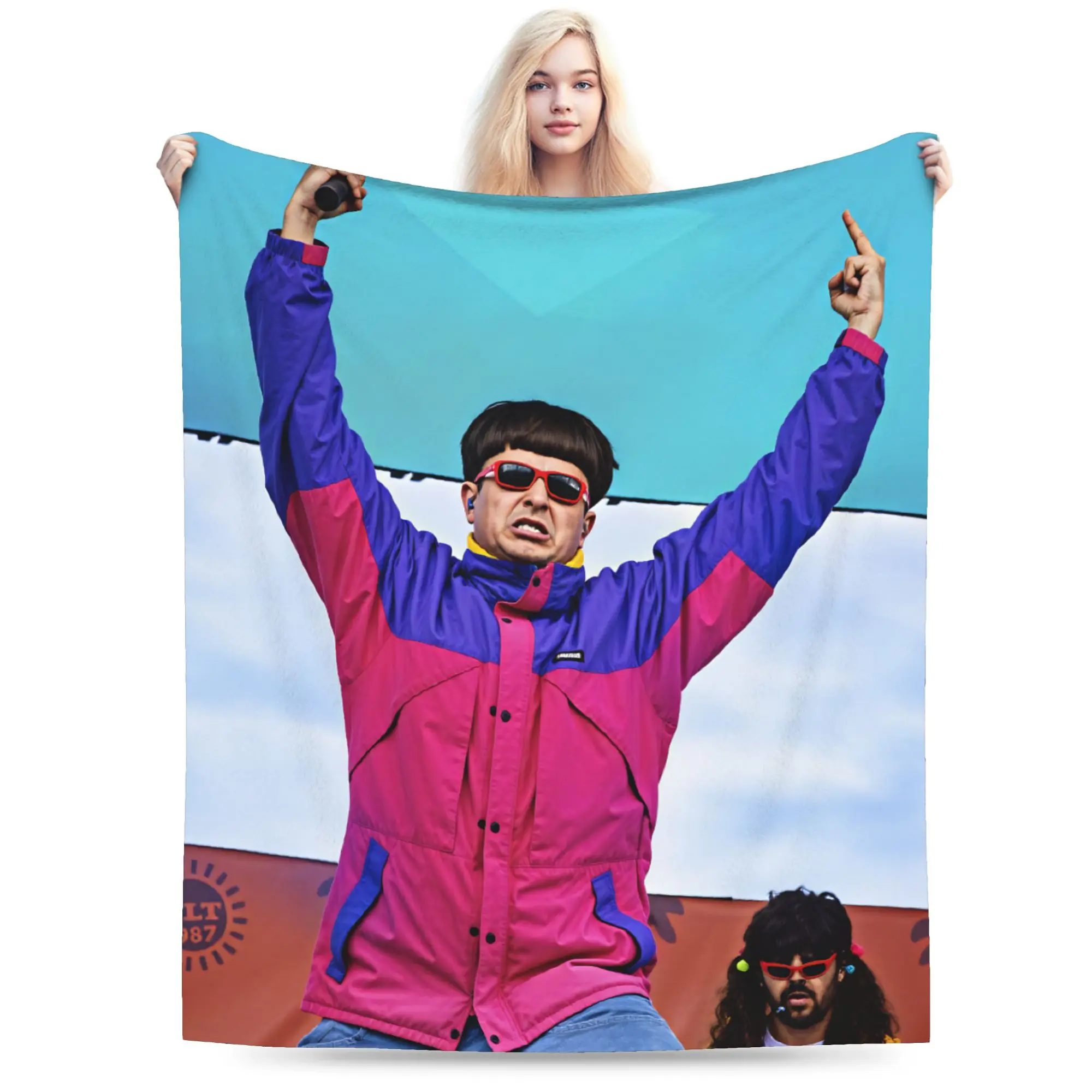 Oliver Tree  Throw Blanket Warm Fashion Blankets  For Sofa Home Plane Travel Flannel Bedspread Bed Cover
