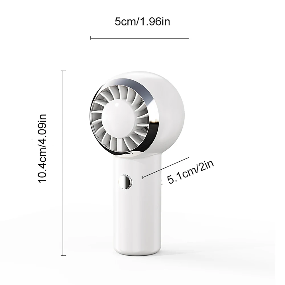 2025 New Ultralight Only 60G Mini Size Handheld Fan Portable Fan Air Cooler Pocket Fan Rechargeable for Travelling Shopping