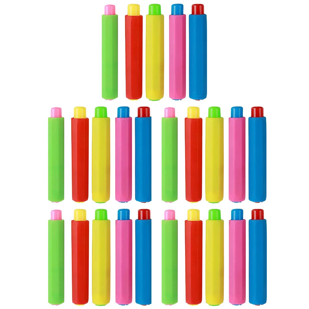 

25Pcs Professional Chalk Holder with Extender Water-Soluble Chalk Clip for Blackboard Writing Clean Hands Long-Lasting PP