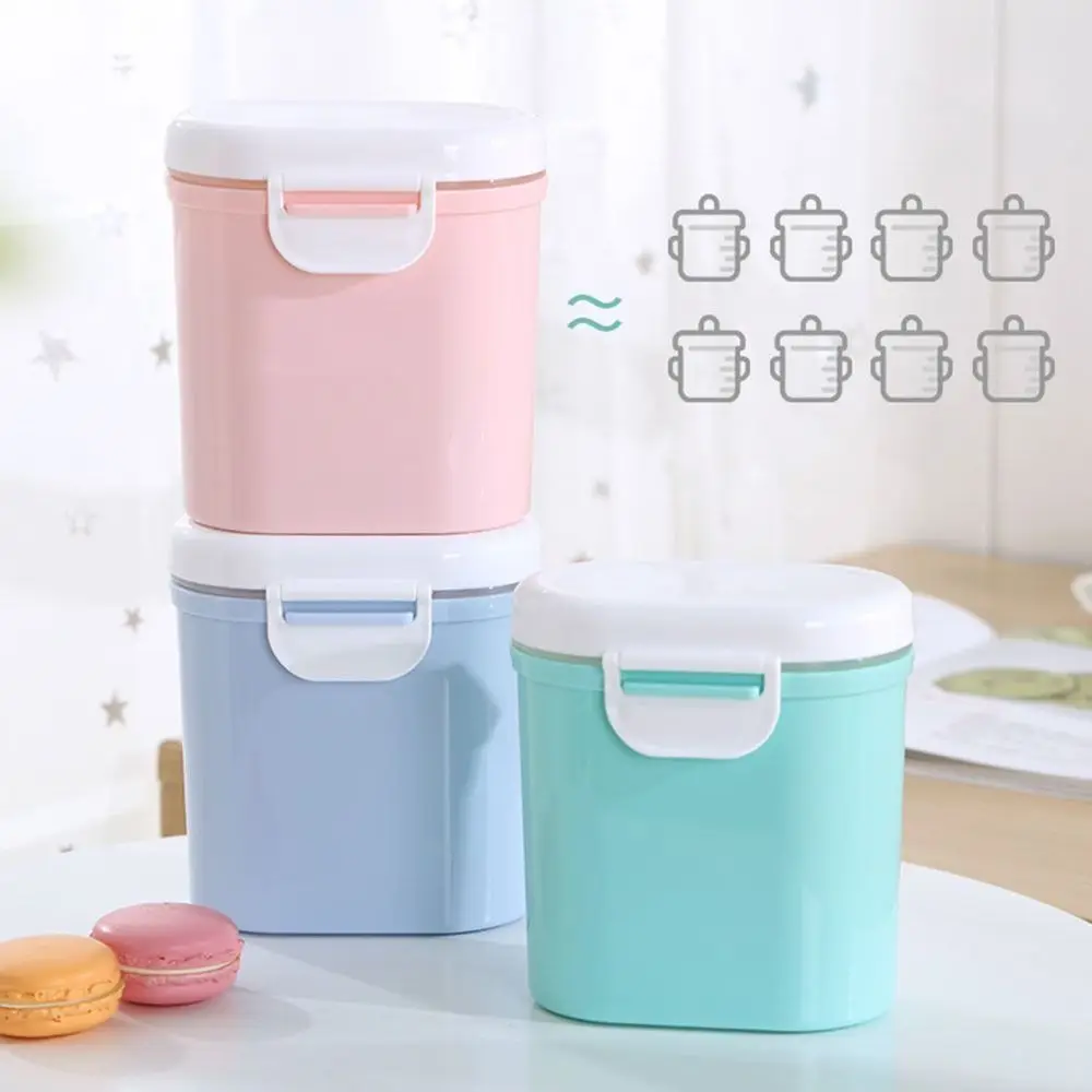 

Портативная коробка для детского сухого молока с ложкой, не содержащая BPA, коробка для хранения детского питания, многофункциональная большая емкость