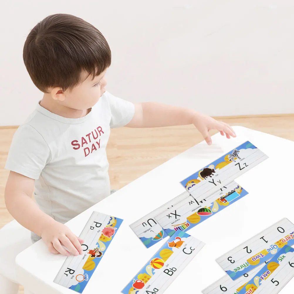1 set tabellone con numeri dell'alfabeto lettere inglesi cifre adesivo decorazione da parete apparecchio didattico per l'aula apprendimento dei bambini