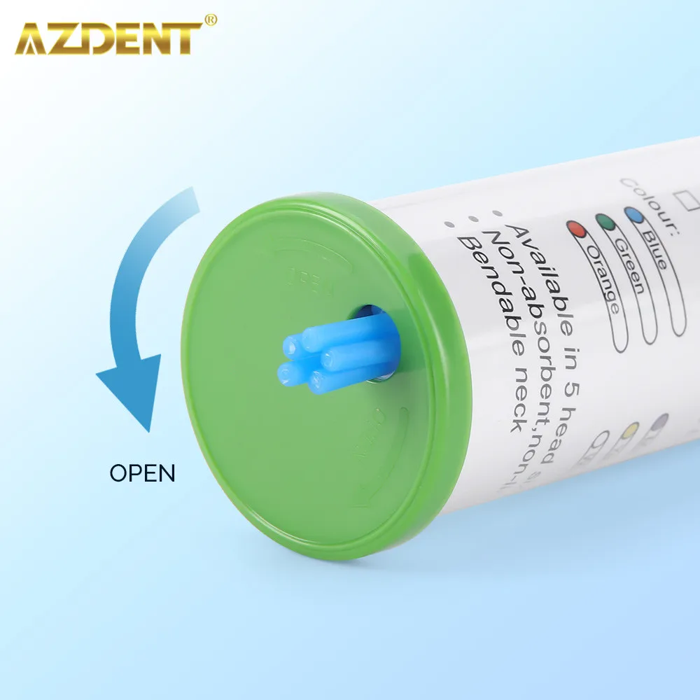 100szt AZDENT Dental Micro Brush Bottle Jednorazowe Microbrushes Aplikatory Końcówki Zęby Czyszczenie jamy ustnej Materiał stomatologiczny Narzędzie
