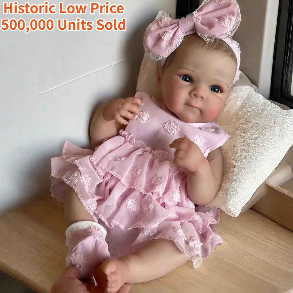 18 Inch Bettie Bebe Reborn Full Body Soft Silicone Girl Reborn Baby Doll With Painted Lifelike Hair Bebe Reborn Toys