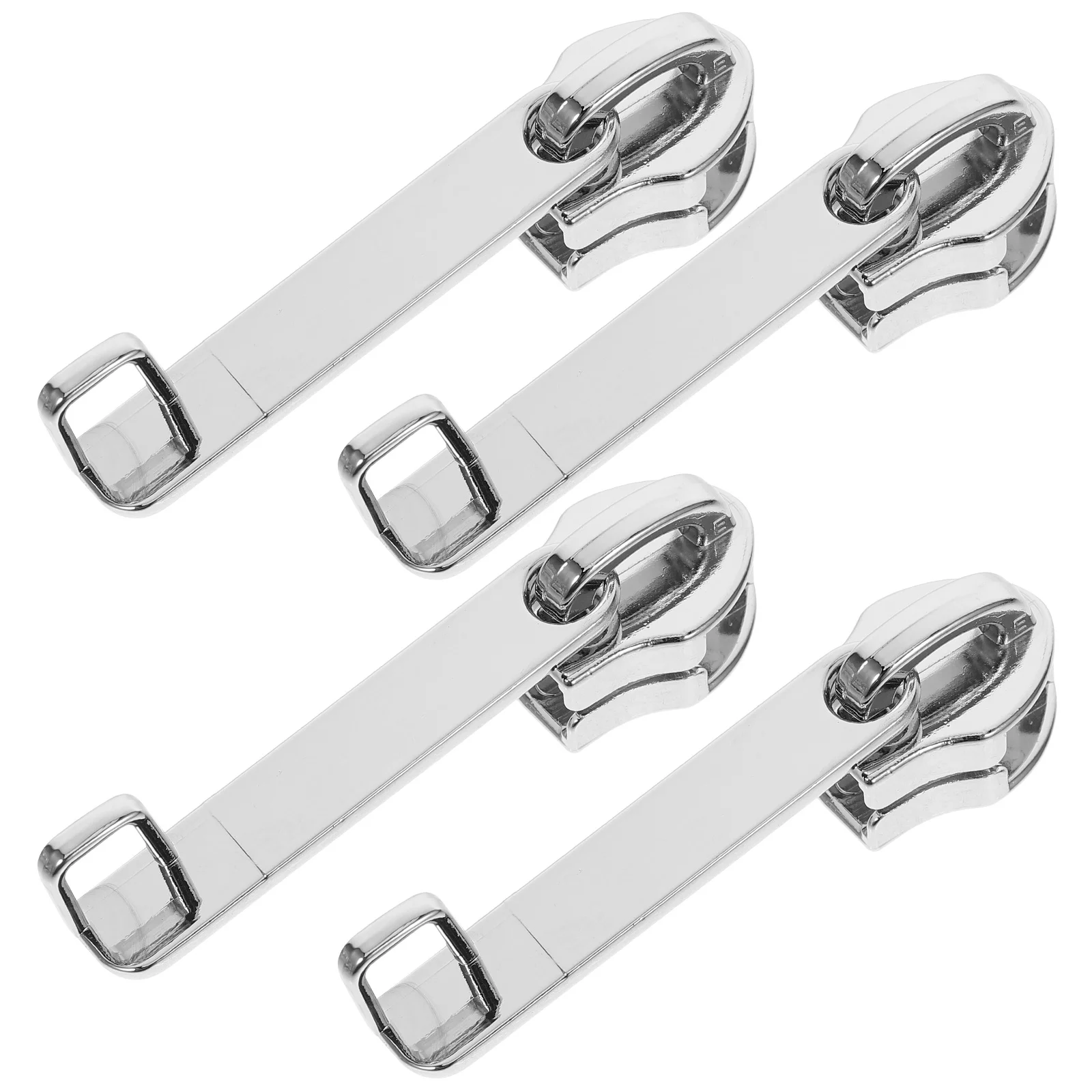 

4 Pcs Explosion-proof Zipper Head Fix Luggage Slider Products Items Metal Replacement