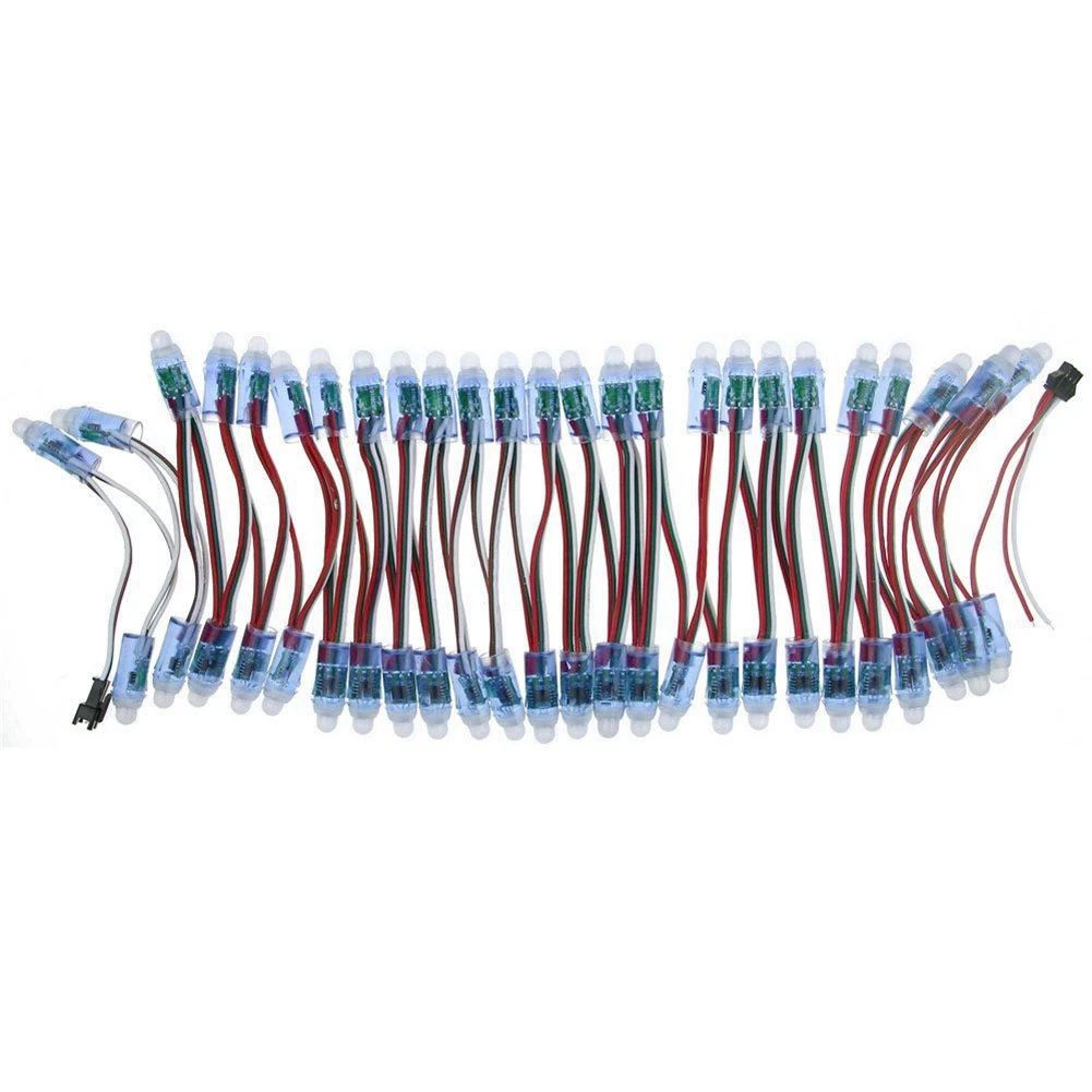 500 шт., 12 мм, WS2811, полноцветный светодиодный пиксельный фотомодуль, 5 в постоянного тока, IP68, водонепроницаемый, RGB 2811, 1903, IC, цифровой светодиодный, Рождественский стандарт