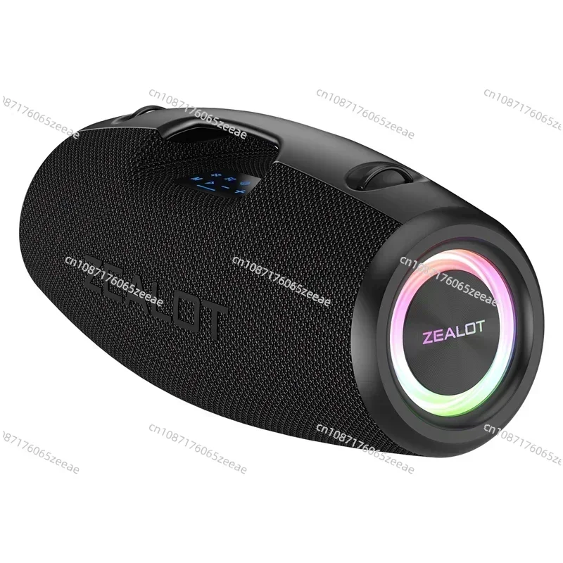 ZEALOT S78 100W Portable Outdoor Speaker IPX7 Waterproof Wireless Speakers with RGB Lights, Rich Bass Stereo Sound 12H Playtime