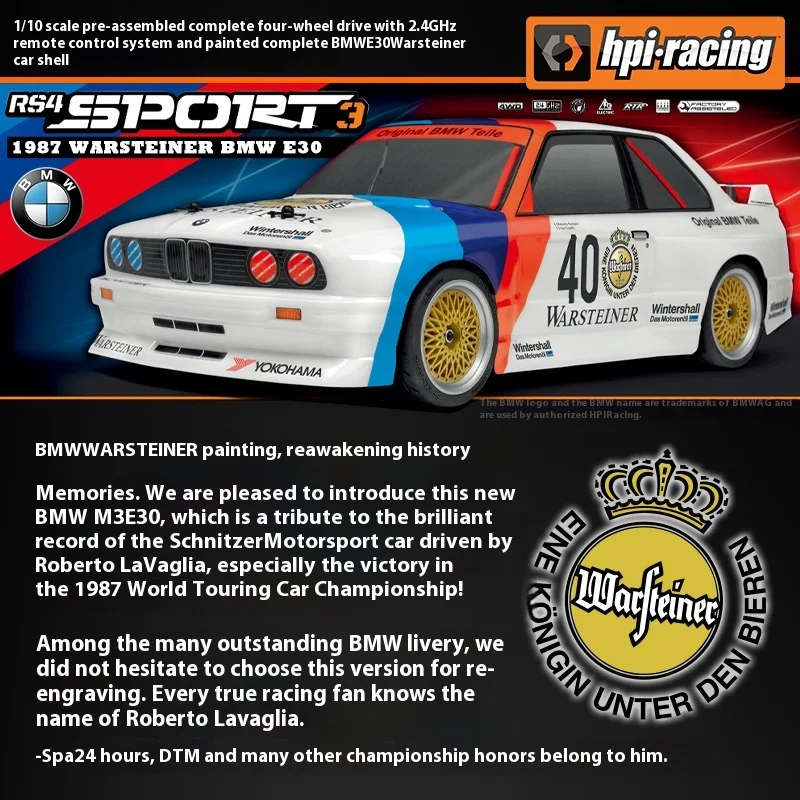 Warsteiner BMW E30: Der ultimative RC-Drift-Modellwagen für Enthusiasten