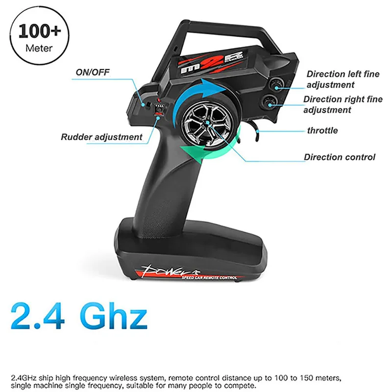 WL912-A RC Лодка 35 км/ч Высокоскоростной водный самолет RC Гоночная лодка для детей и взрослых 2,4 ГГц Лодка с дистанционным управлением