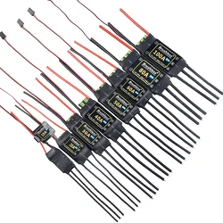 HV Brushless 10A 20A 30A 40A 50A 60A 80A 100A ESC 2-6S Lipo Battery 3A/5V BEC Quadcopter Aircraft FixedWing Multi-axis Drone
