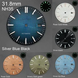 31.8mm NH35 Dial Face For Royal Oak NH35/NH36 Mechanical Automatic Movement Green luminous Watch Parts Modification Accessories