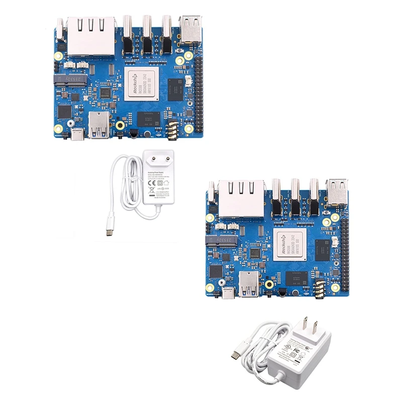 For Orange Pi 5 Plus Development Board 8GB RK3588 64Bit 2.5G M.2 Slot Support 2230 Wi-Fi 6 BT Module